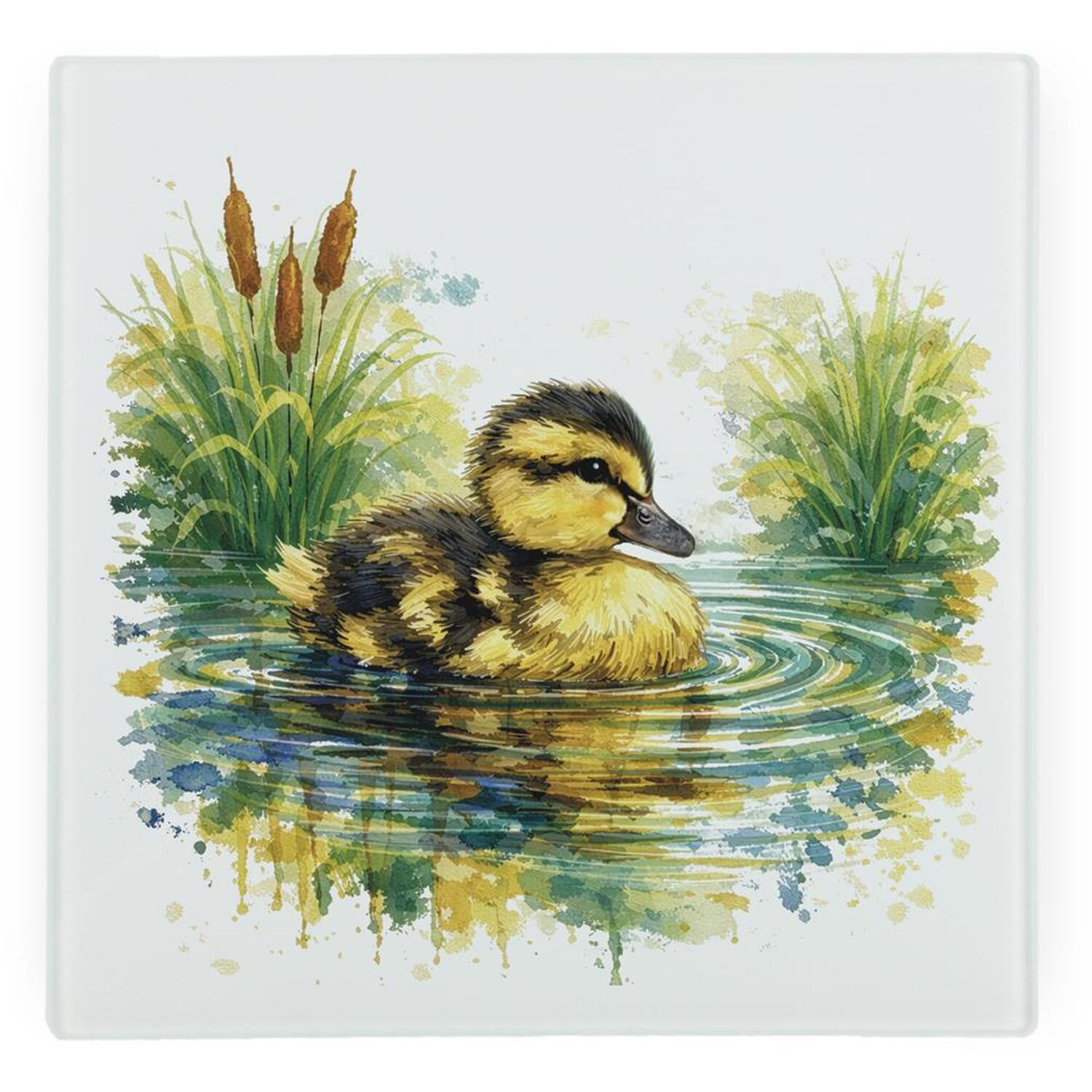 Image of Mallard Duckling Glass Hot Pot Stand&hellip;
