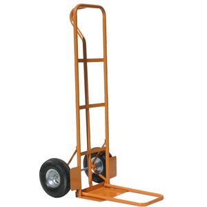 Folding Toe High Back P-Handle Truck - 200kg Capacity, Pneumatic Wheels