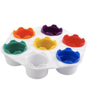 Kids Painting Tray Set with Paint Pots and Paint Tray