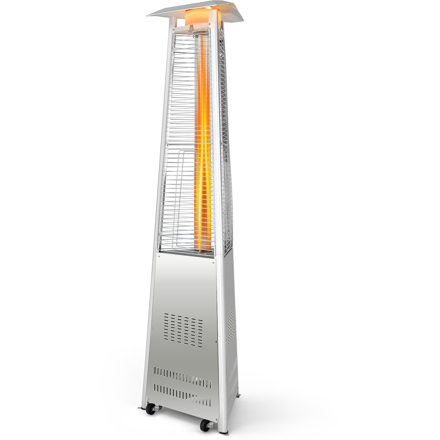 42 000 Btu Patio Heater - Silver - Silver