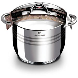 Blaumann 27Pc Gourmet Stainless Steel Cookware Set - Silver