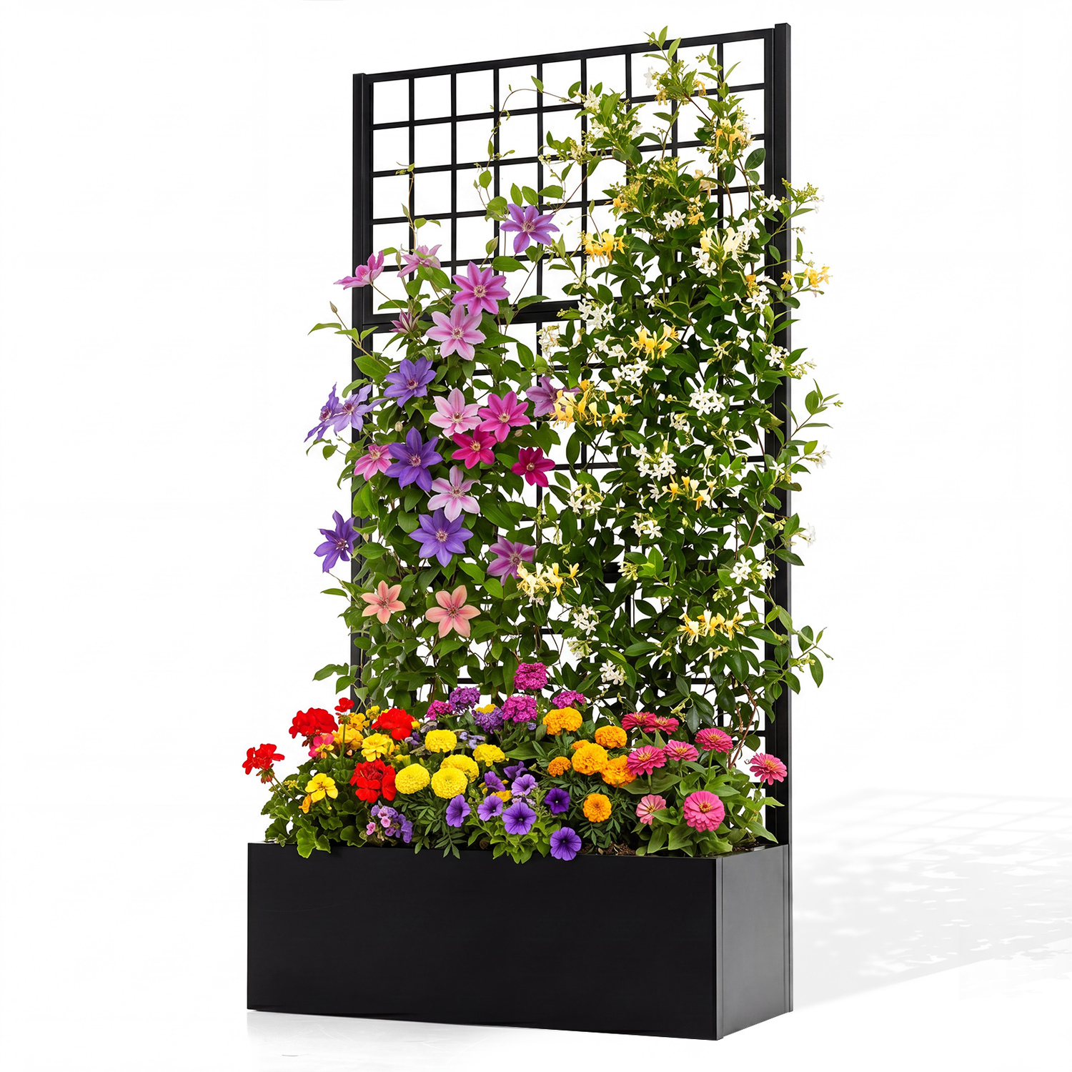 Costway Metal Planter Box With Drainage Holes