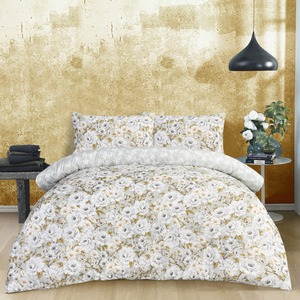 Luxury Soft Reversible Elegant Blooms Duvet Cover and Pillowcases