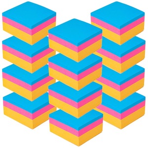 400 Assorted Neon Bright Post-it Sticky Notes Reminder Memo Pads Pack 76X76mm