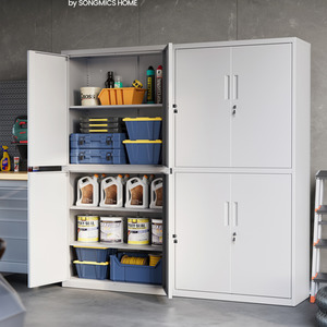 Metal Garage Storage Cabinet, Multipurpose Office File Cabinet