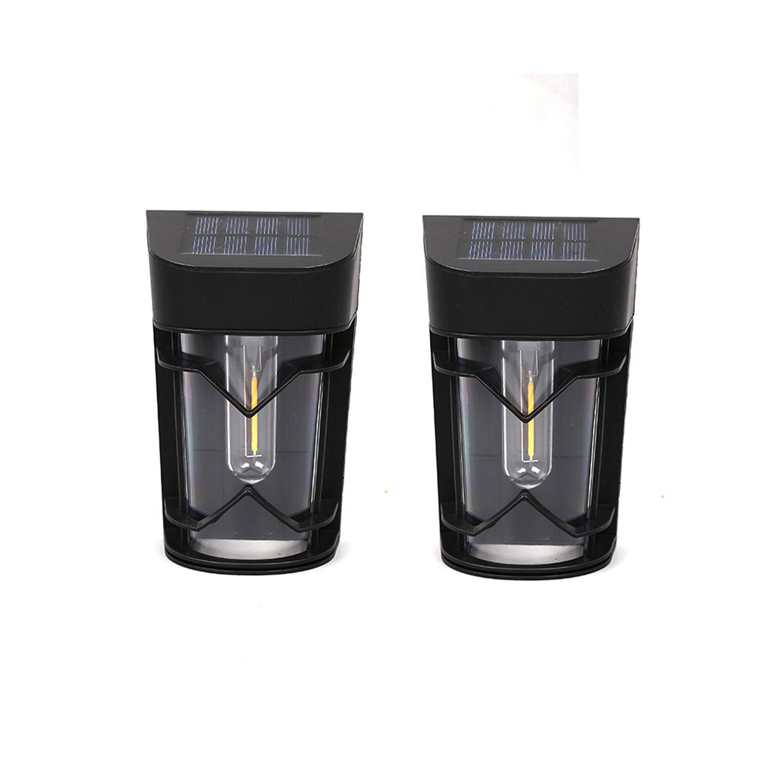 Latto Pack Of 2 Solar Powered Led Outdoor Wall Lights