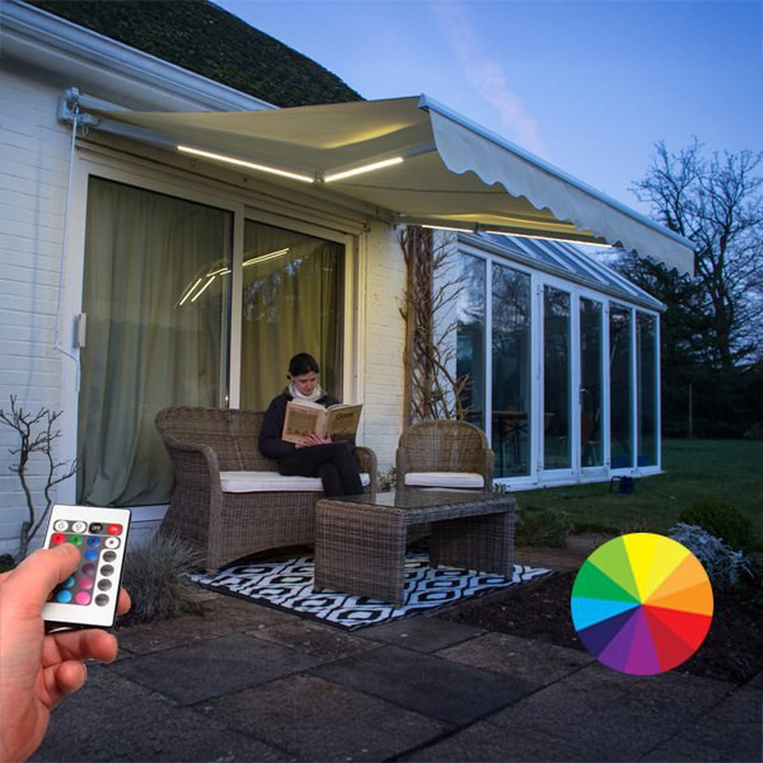 Image of Awning Colour Changing Outdoor LED Lights&hellip;