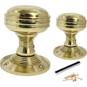 Reeded Heavy Duty Mortice Door Knob