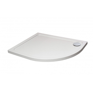 1200mm Wide Stone Resin Offset Right Quadrant Shower Tray
