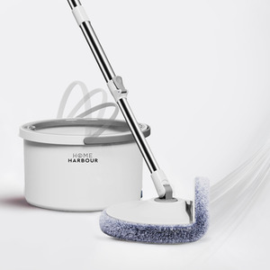 HH1 2 in 1 Spin Mop and Bucket - White