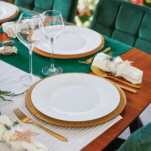 Set of 6 Luminarc Modern Summer Dessert Plate - White - 22cm