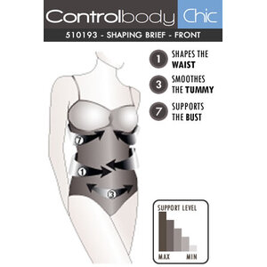 Emboridered Pattern Control Body Shaper with Straps