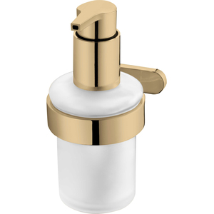 Liquid Soap Tempered Glass Dispenser Bathroom Gold Colour Finished Zamak