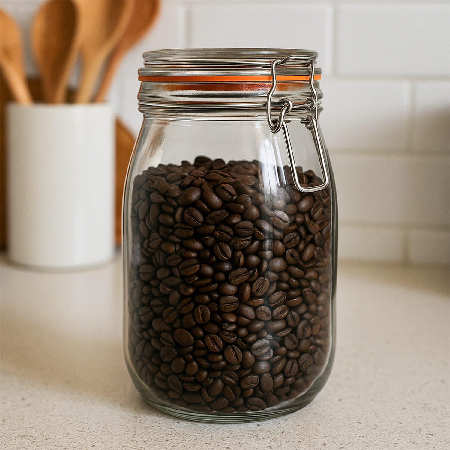 Image of Glass Storage Jar - 1.5 Litre&hellip;