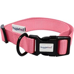 HugglePets Pink Small 20 - 30cm Snappy Weatherproof Dog Collar