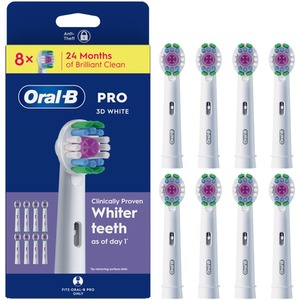 Oral-B Pro 3D White brush Heads, 8 Ct