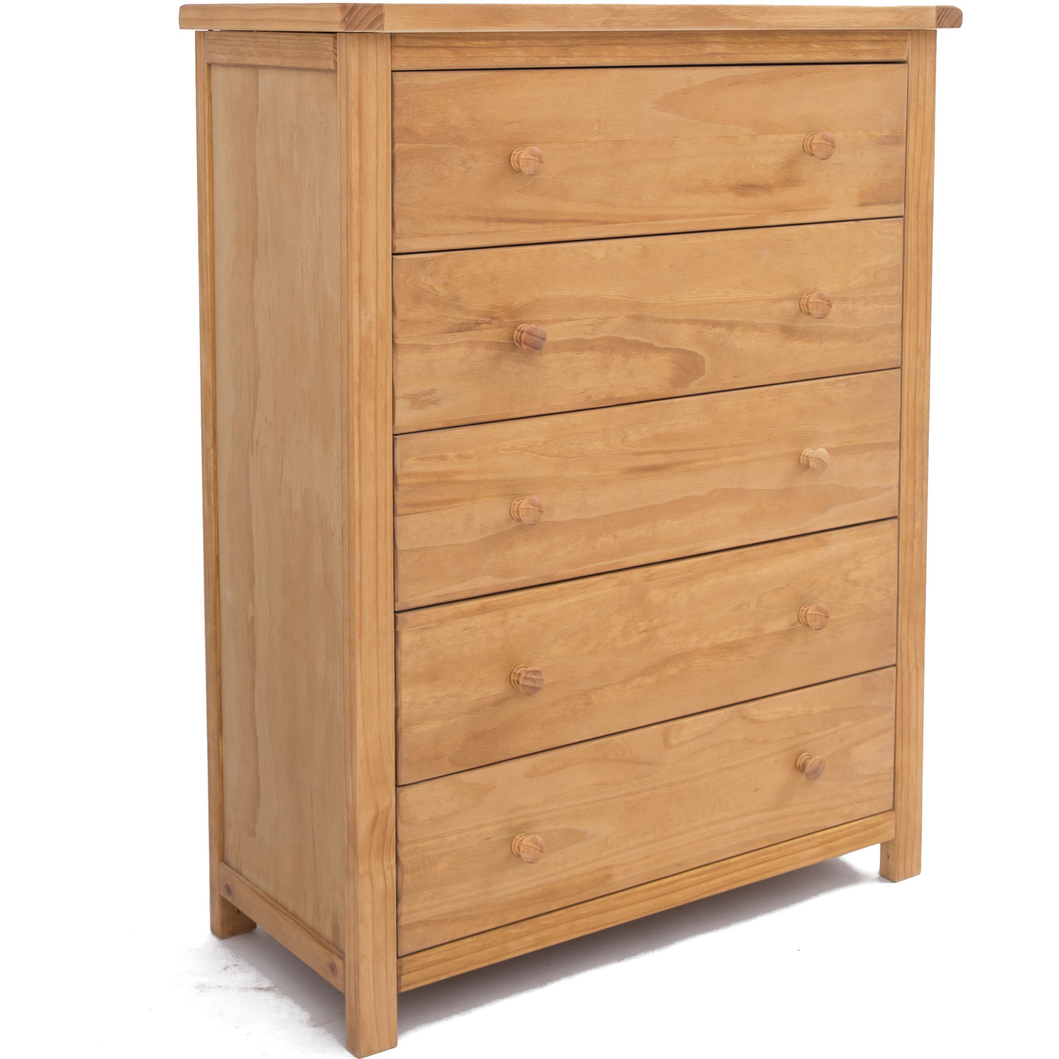 Lugo 5 Drawer Chest - Grey / Chrome