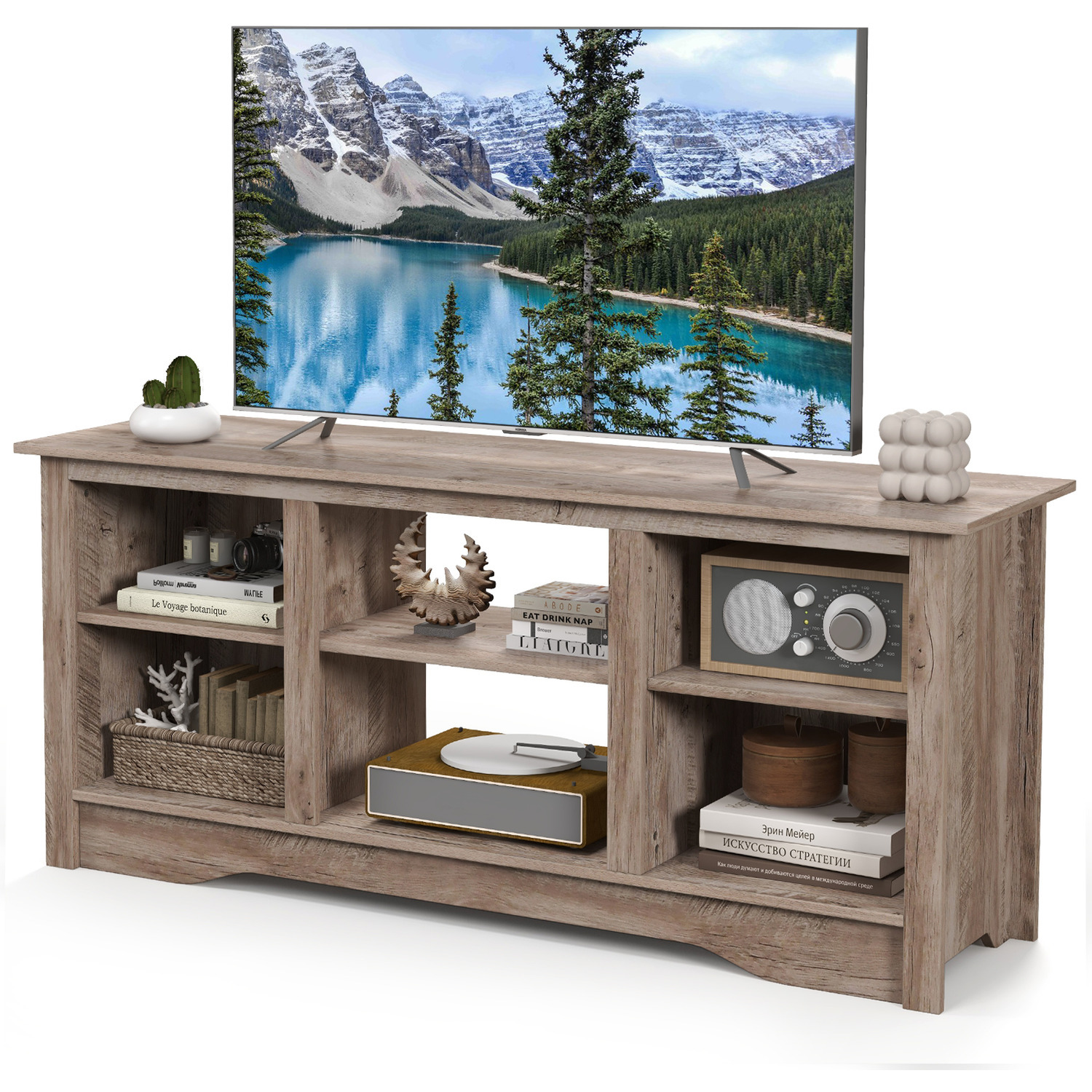Tv Console Table Tv Stand - Grey
