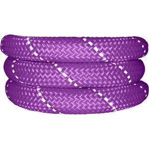 HugglePets Purple 107cm x 1cm Reflective Rope Dog Lead