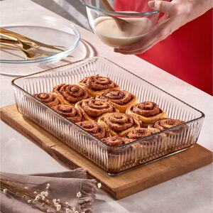 Pasabahce Glass Rectangular Serving Tray - Clear