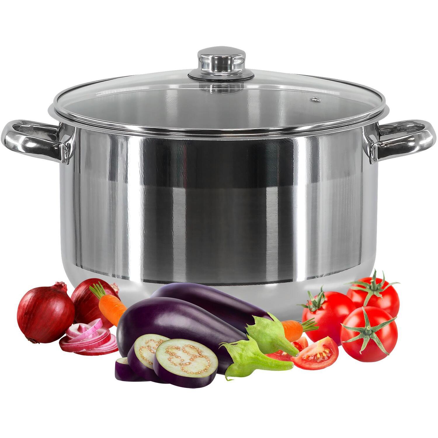 Image of 14L Casserole Stockpot with Glass Lid&hellip;