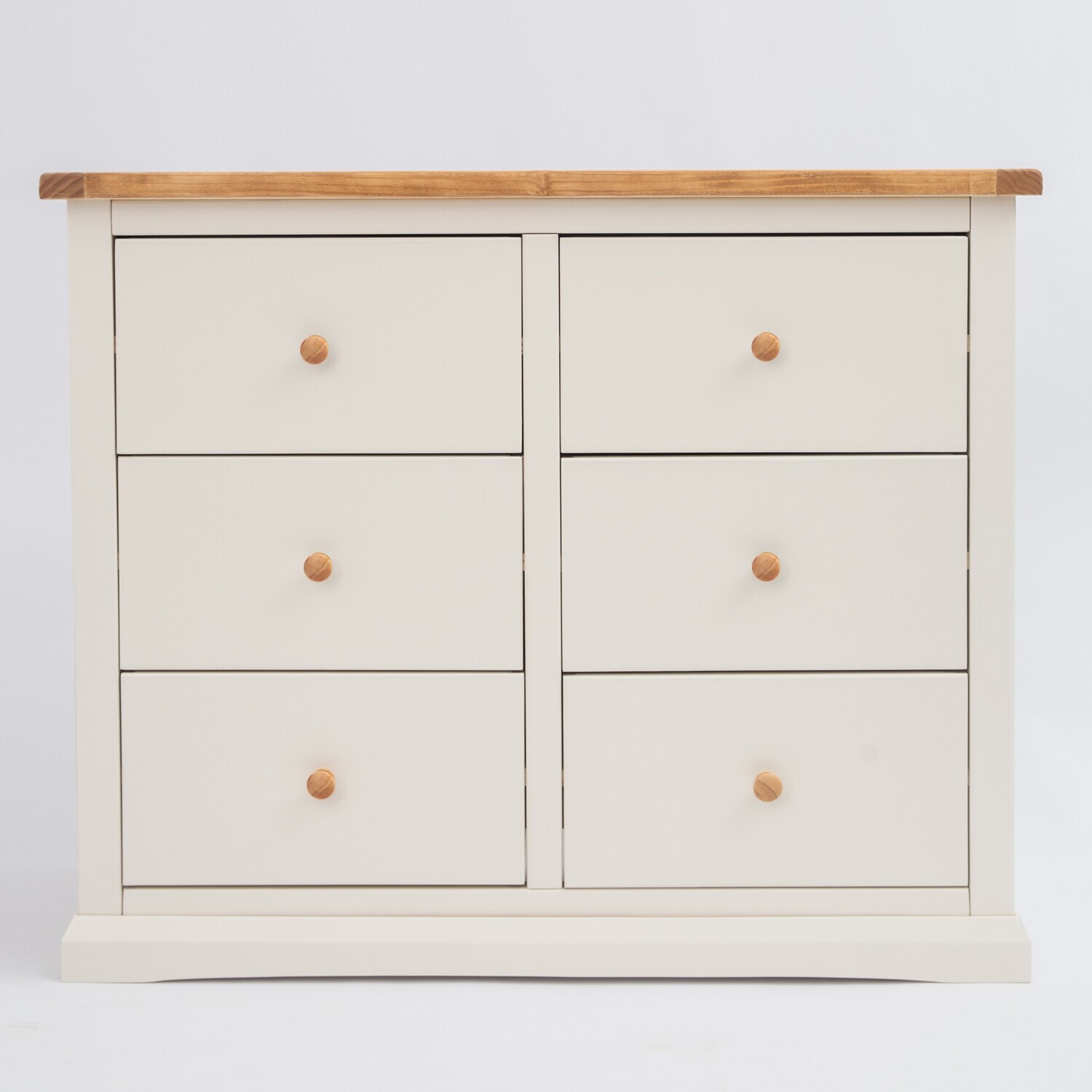 Castelli 3 over 3 Drawer Chest - White / MDF, Pine, Plywood / 29kg