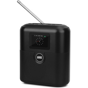 Rechargeable DAB FM Radio Colour LCD Screen Dual Alarm Clock Bluetooth Speaker
