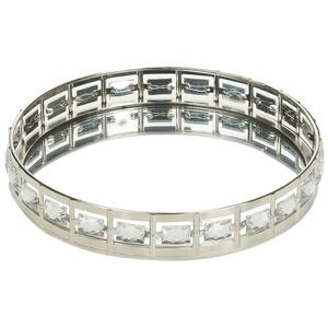 Round Silver Mirror Tray - 20cm