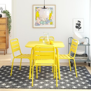 NG June Square Dining Table Yellow