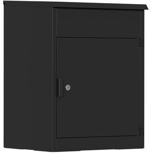 BIRCHTREE Parcel Drop Box Lockable Outdoor Metal Delivery Box Storage Post Box