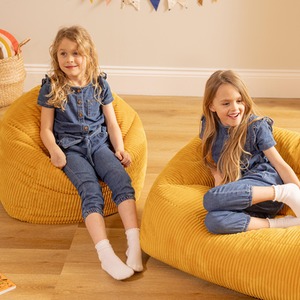 icon Kids Ceclia Sofa and Kids High Rest Jumbo Cord, Ochre