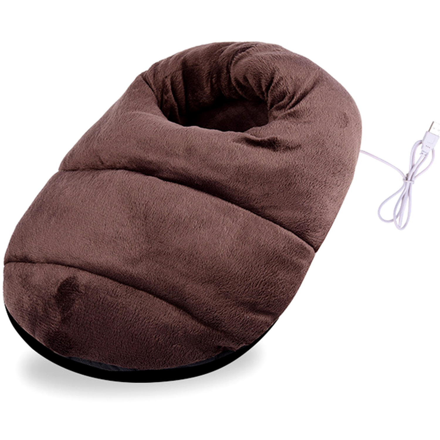 USB Charging Instant Heated Foot Warmer - Brown