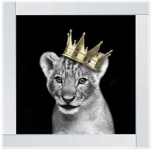 Prince Cub Gold Glitter Liquid Wall Art
