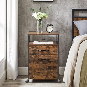 VASAGLE Mobile Filing Cabinet with Lockable Drawers