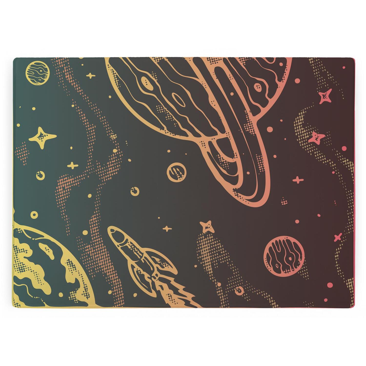Image of Space Rocket Large Smooth Glass Worktop&hellip;