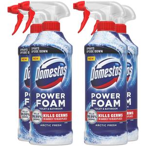 Domestos Power Foam Toilet and Bathroom Cleaner Spray Arctic Fresh, 450ml