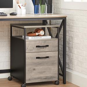 VASAGLE Mobile Filing Cabinet with Lockable Drawers