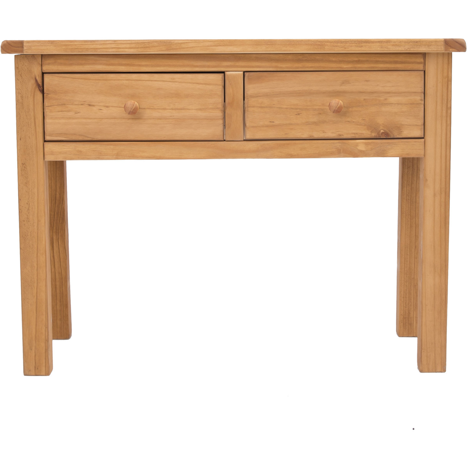 Lugo 2 Drawer Console Table - Light wood / Wood