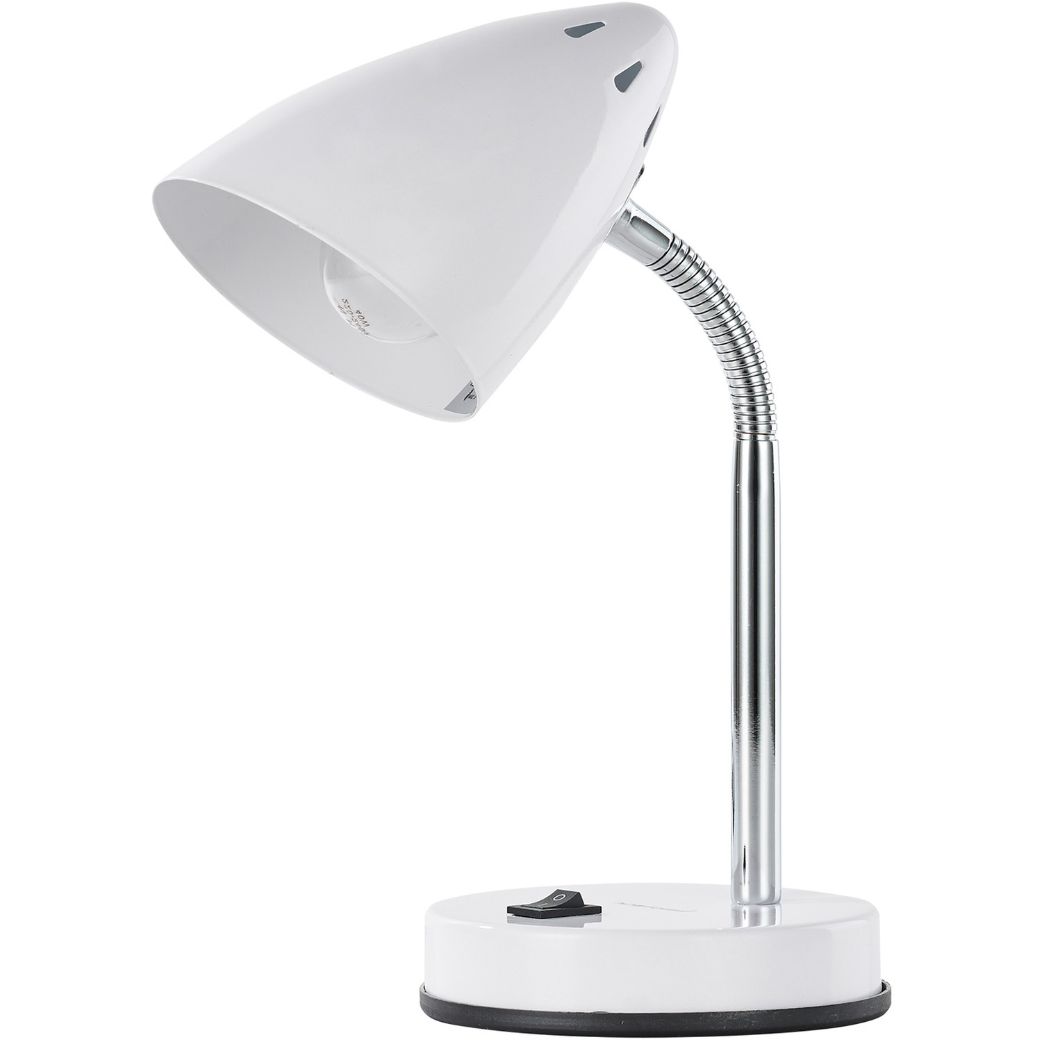 Image of Adjustable Cone Desk Lamp - White