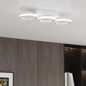 Livingandhome Modern LED Three-Ring Ceiling Light