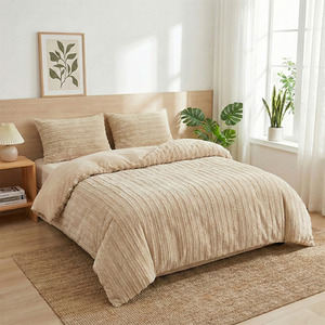 3Pcs King Bedding Striped Duvet Cover with 2 Pillowcase Set