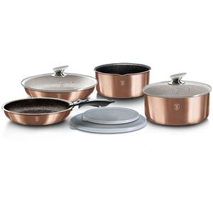 Berlinger Haus 9Pc Rose Gold Cookware Set