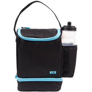 Dual Compartment Lunch Bag and Bottle Blue