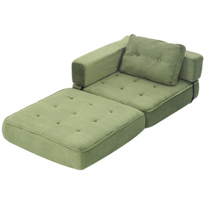 Fold-Out Sofa Bed with Pillow