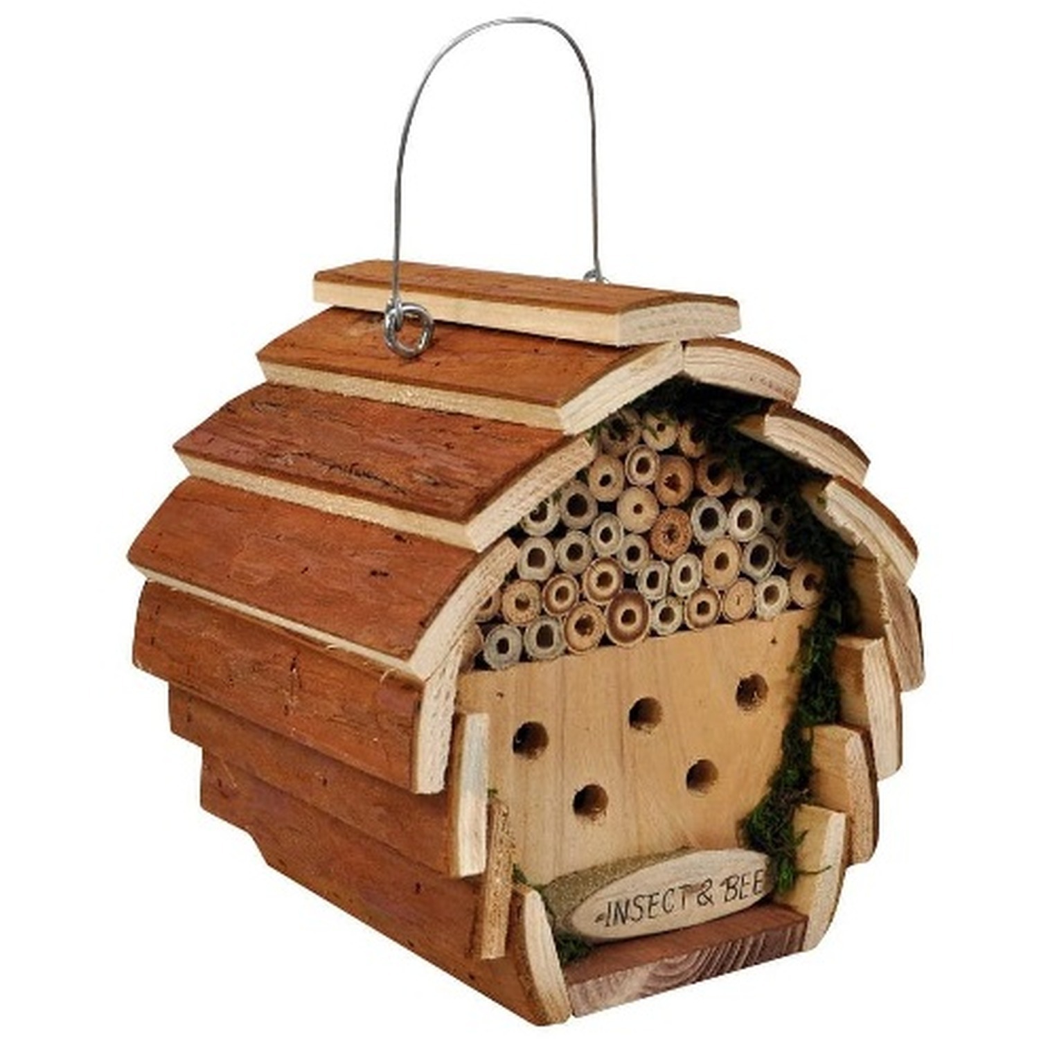 Image of Wooden Insect and Bee Hotel with&hellip;