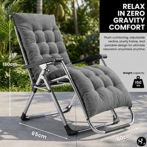 SmartLiving Zero Gravity Chair with Cushion and Pillow