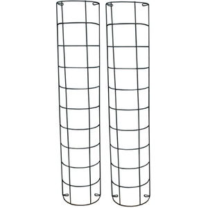 Set of 2 Metal Tube Trellis Semi Circular for Drainpipes
