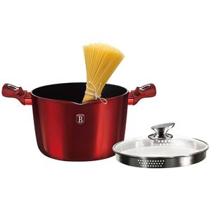Berlinger Haus 10 Pc Burgundy Aluminium Cookware Set - Red