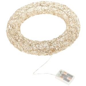 Christmas Wreath with LED Light - 30cm - White