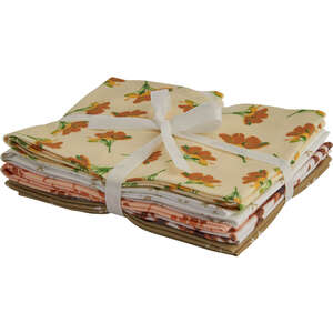 Countryside Style Themed Cotton Fat Quarter Bundle (5 pack)
